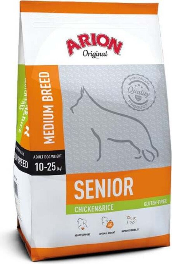 Arion Dog Senior Medium Breed Chicken & Rice 12 kg