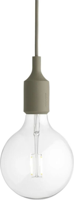 E 27 lampe olivengrønn