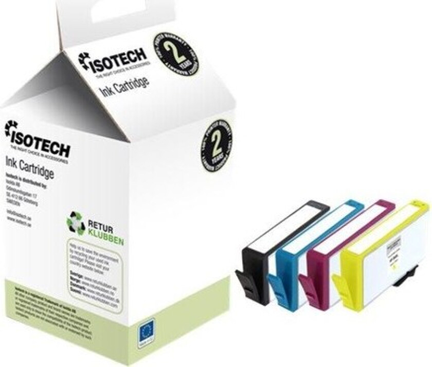 Blekkpatron tilsvarer HP 364XL 4-pk.