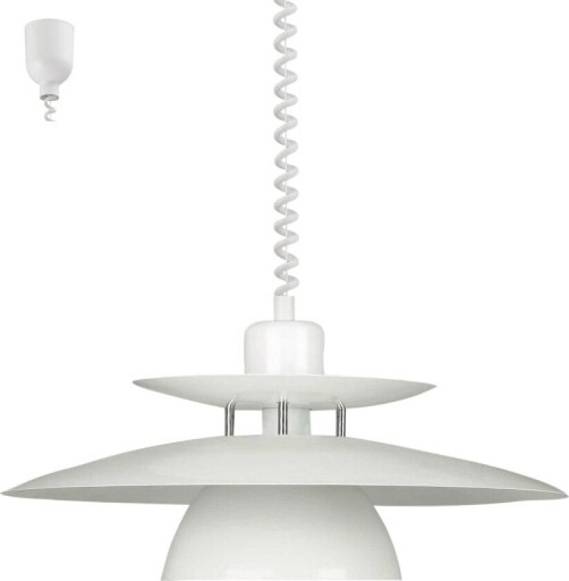 Brenda pendel med heis, hvit