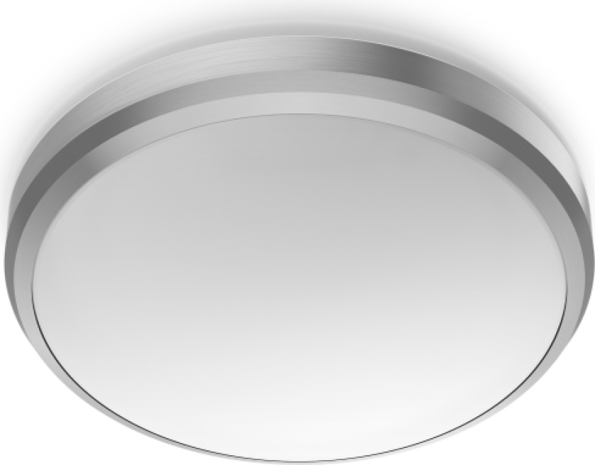 Doris Taklampe 6W 2700K Ø22cm IP54, matt krom