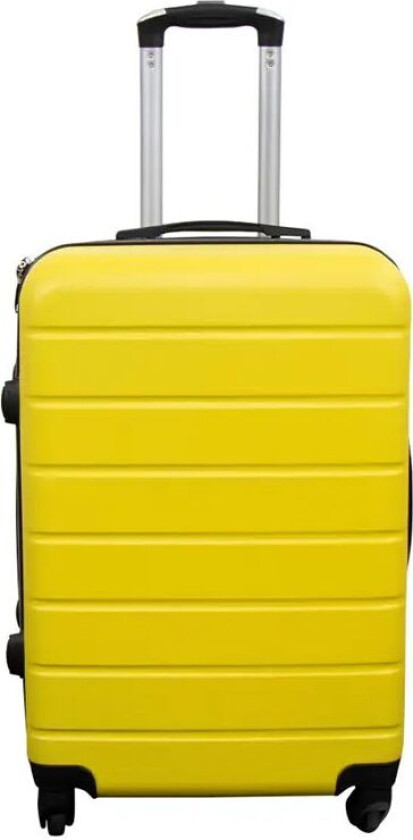 Koffert - Hardcase lettvektskoffert - medium størrelse - Gul - Praktisk reisekoffert