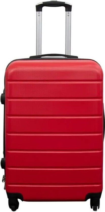 Koffert - Hardcase lettvektskoffert - medium størrelse - Rød - Praktisk reisekoffert
