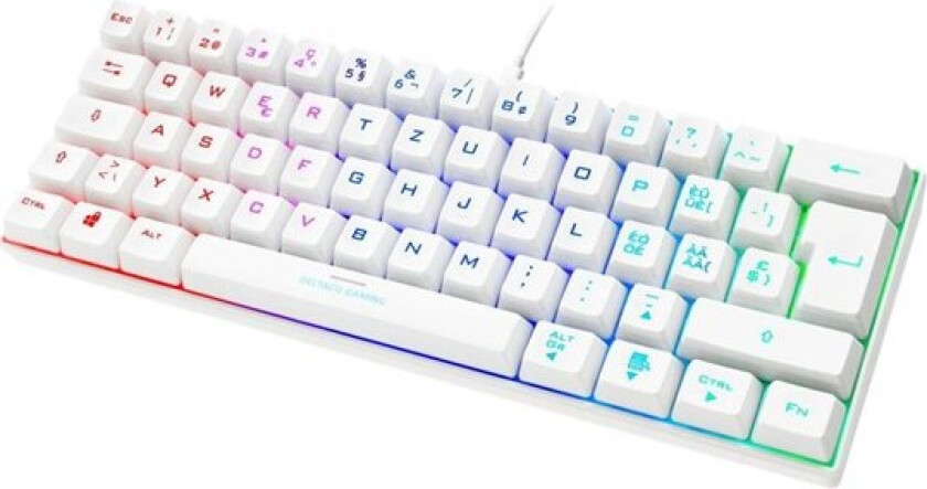 GAMING GAM-075 - keyboard - Swiss - white - Tastatur - Sveitsisk - Hvit