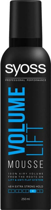 Mousse Volume Lift, 250 ml Hårstyling