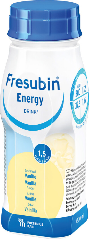 Energy Drink vanilje, 4x200 ml