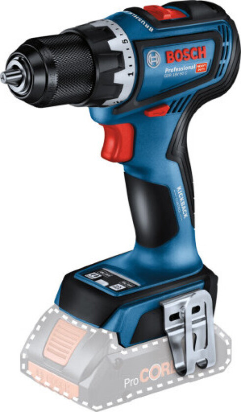 GSR 18V-90 C Skrutrekker uten batteri og lader