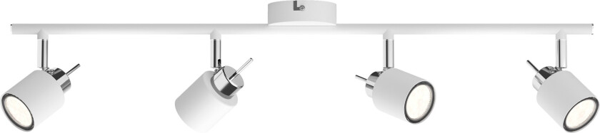 Meranti Taklampe 4xGU10, hvit