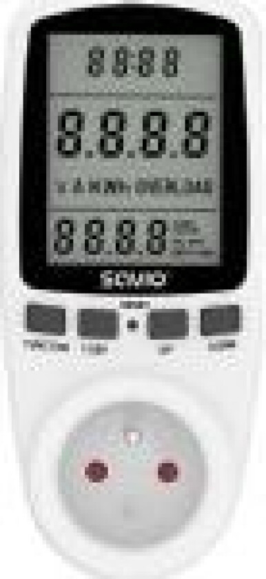 Watomierz, kalkulator energii z wywietlaczem LCD, 16A, 3680W, AE-01