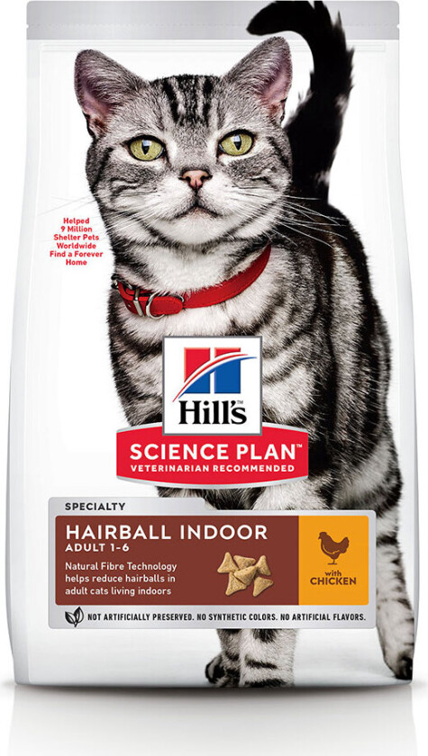 Hill's Science Plan Cat Adult Hairball & Indoor Chicken (10 kg)