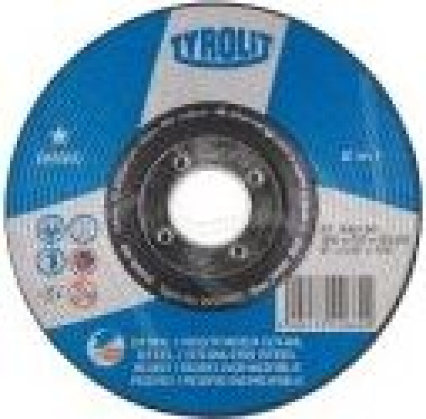 Bilde av TYROLIT Skrubskive Basic stål/inox 125x6x22,23 - (10 stk.)