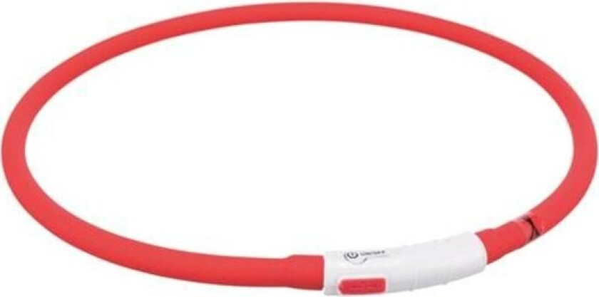 Trixie LED Hundehalsbånd med USB 70 cm (Rød)