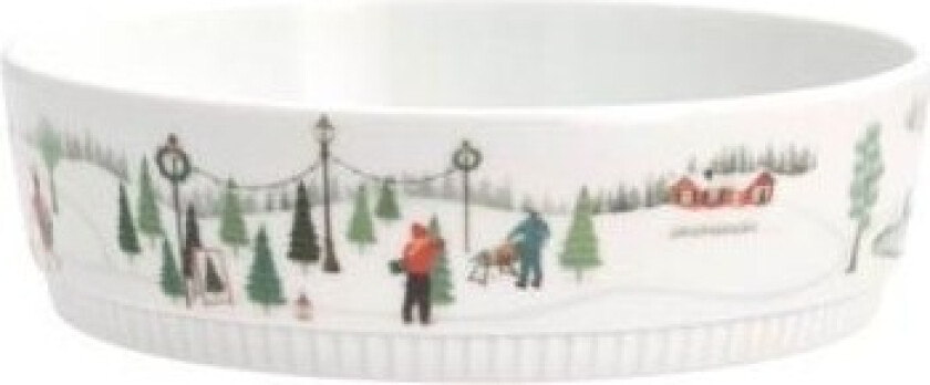 Bowl shallow no. 4 Winter 1.2 litres 20 cm White Ovenproof porcelain