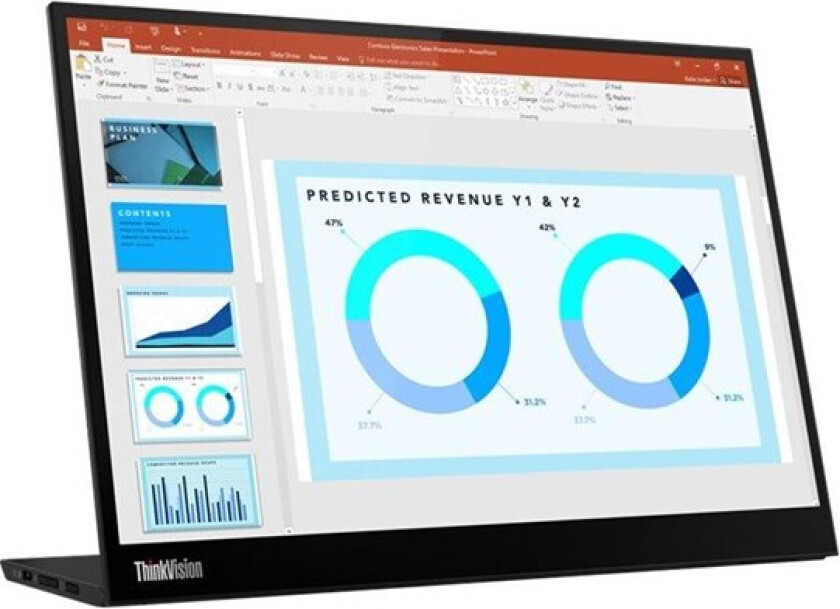 14" Lenovo ThinkVision M14d - 6 ms - Skjerm