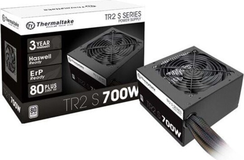 TR2 S 700W Strømforsyning (PSU) - 700 Watt - 120 mm - 80 Plus White sertifisert