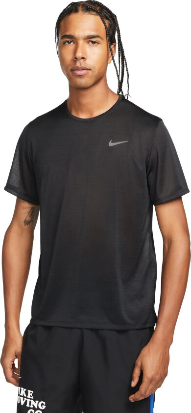 Dri-Fit Miler Men'S Ss T-Shirt Black/Reflective Silv L