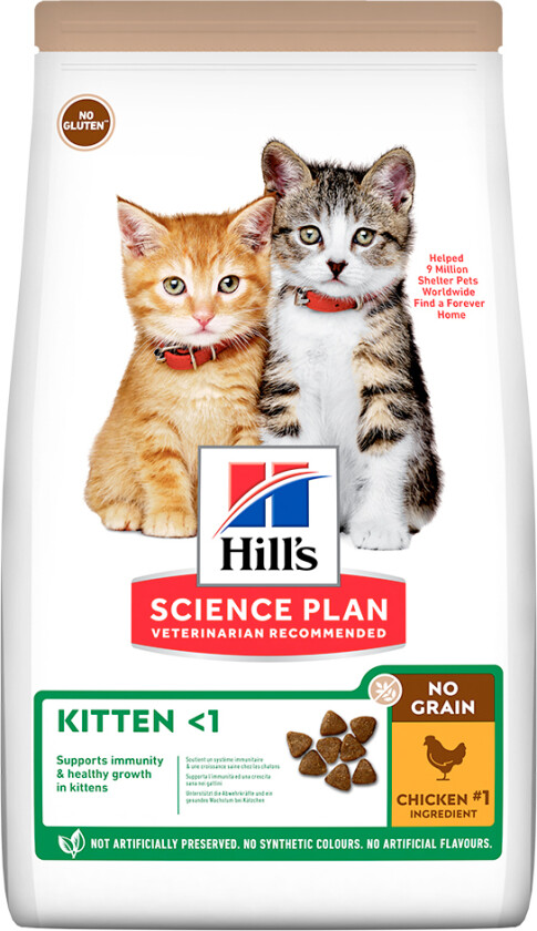 Hill's Science Plan Kitten No Grain med Kylling 1,5 kg