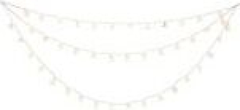 4042-103, Kjede, Gjennomsiktig, Plast, IP44, 44 lamper, LED