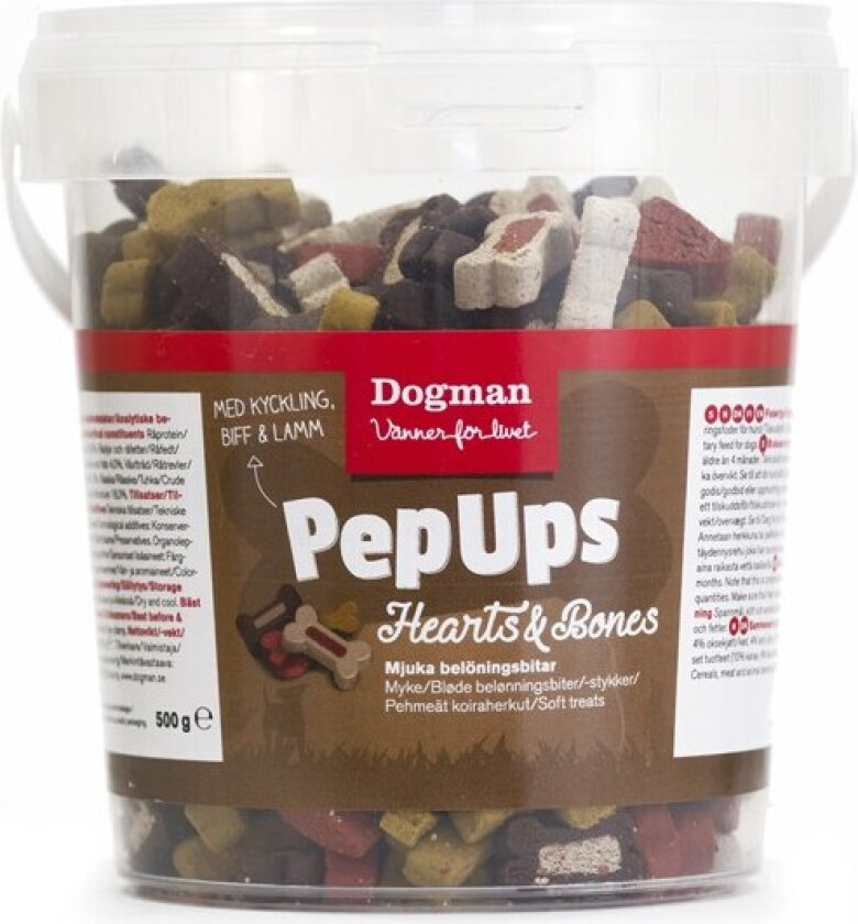 Pep Ups Hearts/Bones mix 500g