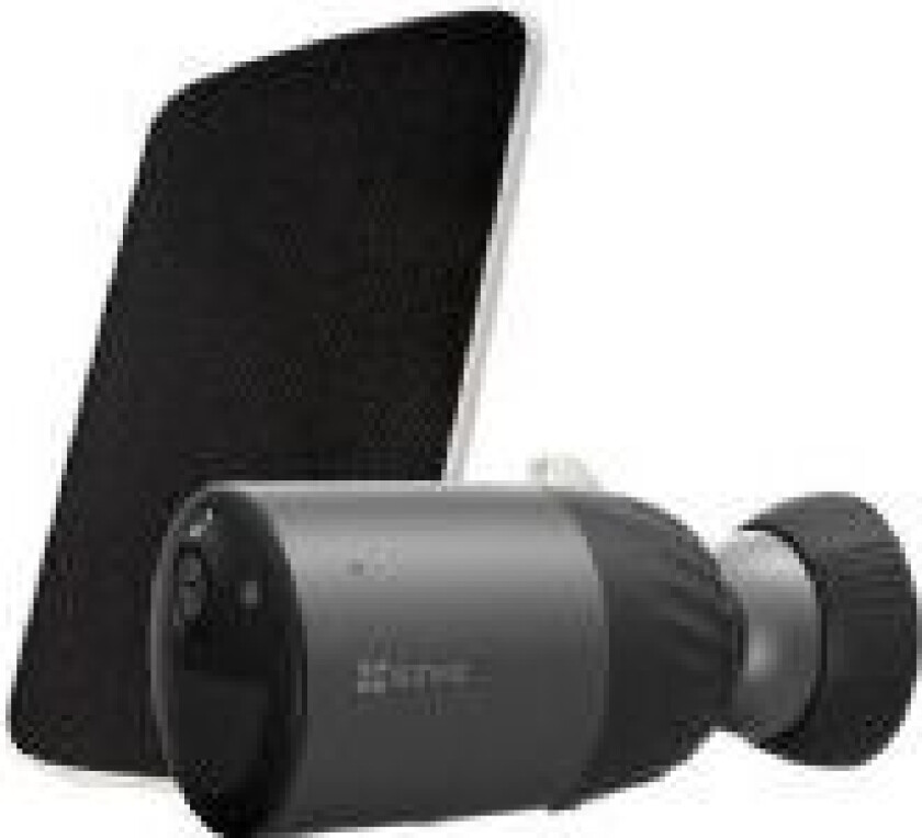 Bullet Kamera kit med genopladeligt batteri og solcelle panel, 4MP 2.8mm optik, Lys op til 10m, SD kort på 32GB, IP66, Wi-Fi