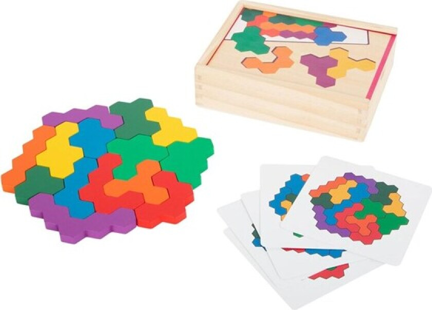 - Wooden Shape Puzzle Hexagon Tre