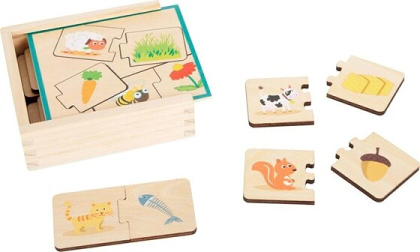 - Wooden Puzzle Animals and their Food Tre