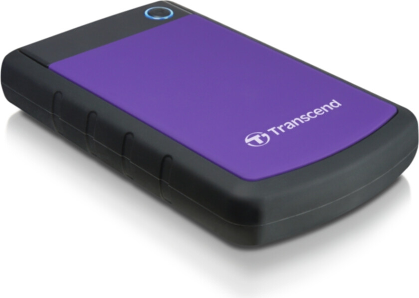2,5" ekstern harddisk 2TB, USB 3.0, lilla
