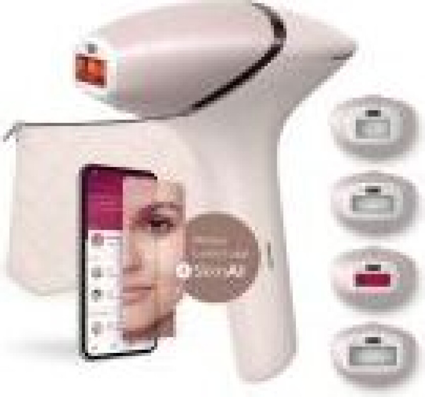 Lumea IPL 9900 Series BRI976/00 IPL hårfjerningsenhet med SenseIQ, Rosa, Intense Pulsed Light (IPL), 8,5 min, 2,5 min, 2 min, 1,5 min