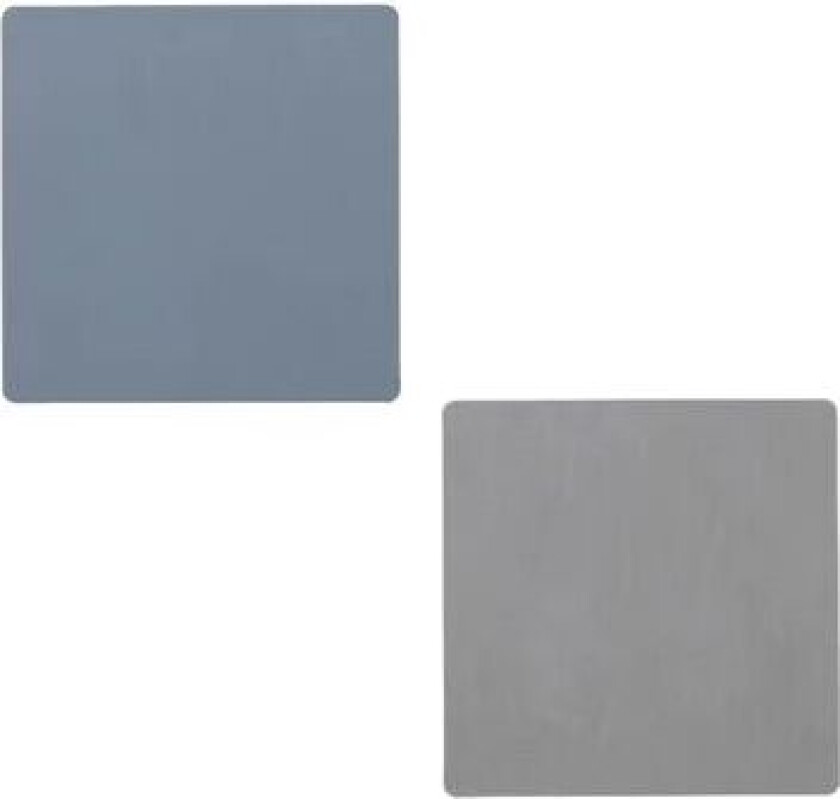 Lind DNA Nupo glassunderlag vendbar square 1 stk. lyseblå-lysegrå