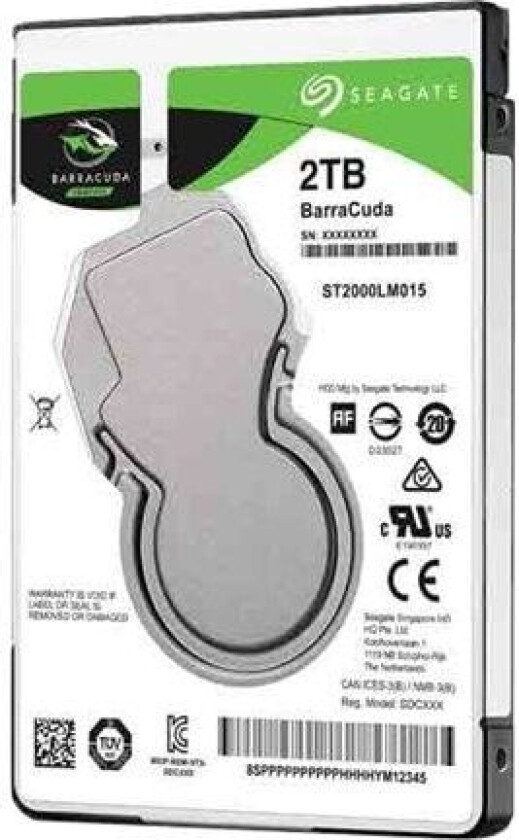 BarraCuda Pro - 2TB - Harddisk - ST2000LM015 - SATA-600 - 2.5"
