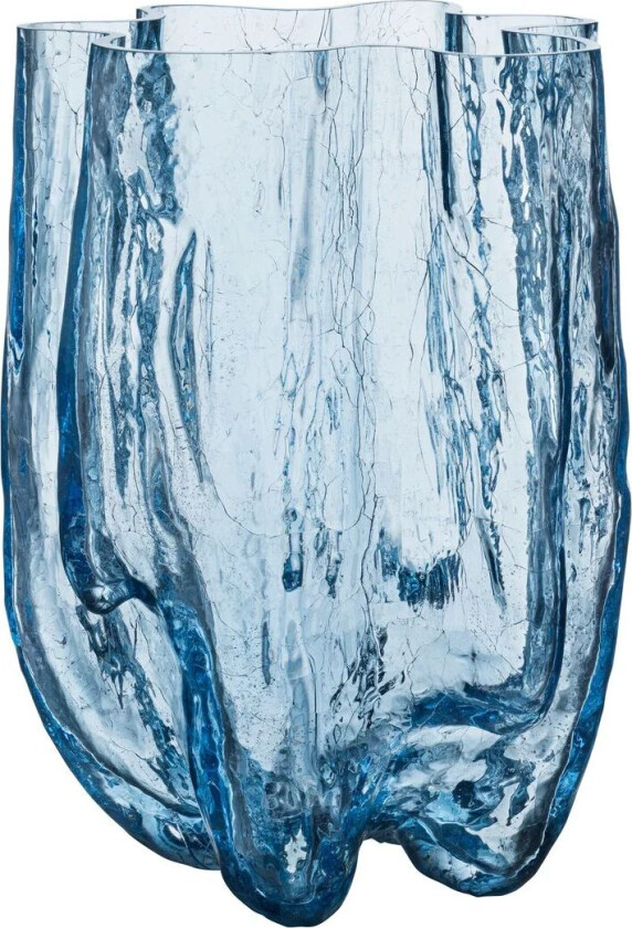 Bilde av Crackle vase 370 mm Sirkulært glass