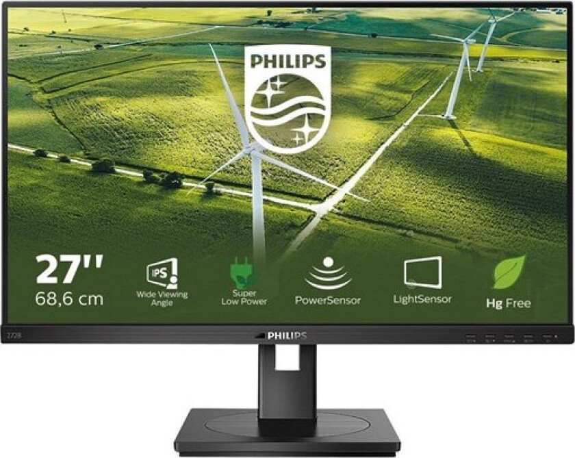 27" Philips B Line 272B1G 75Hz USB Hub Speakers - 4 ms - Skjerm