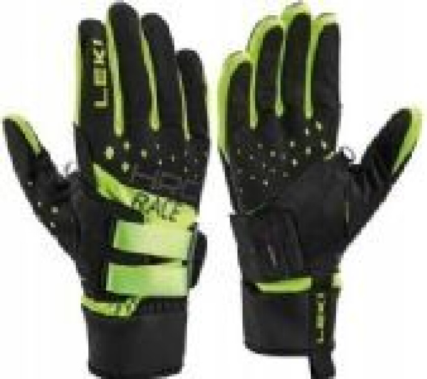 Leki HRC Race Shark 9, Black-Neon Yellow