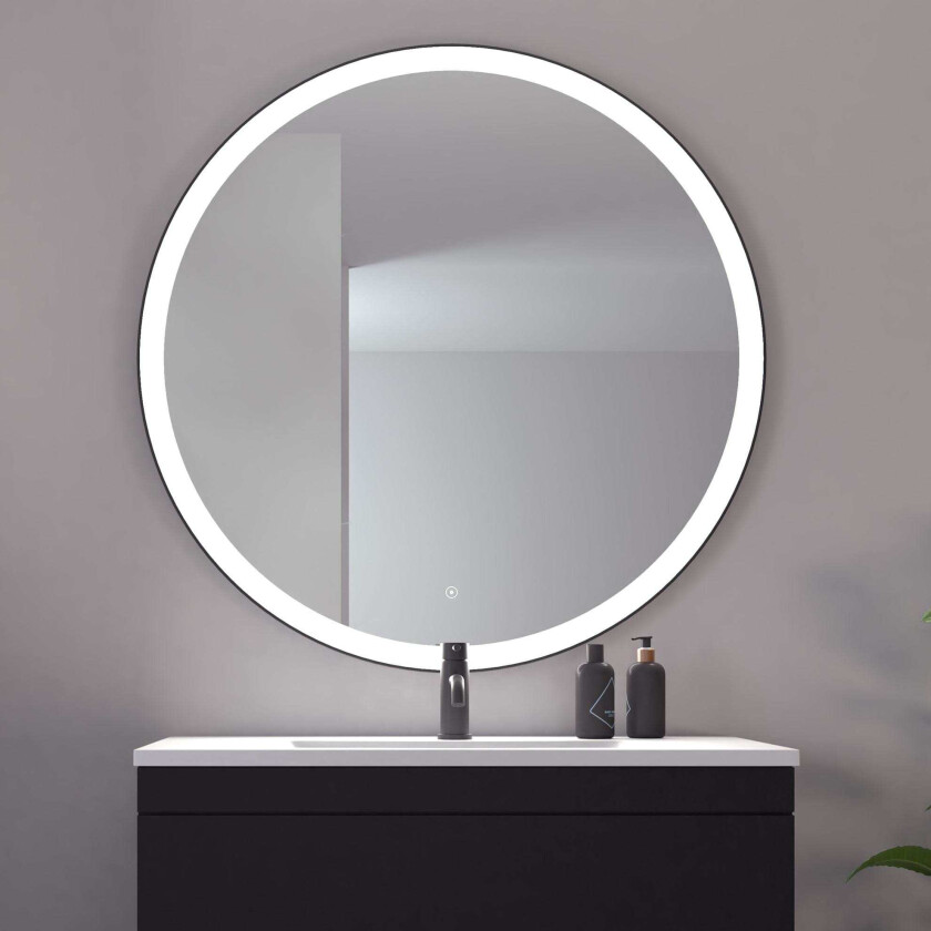 Bilde av Nyborg Rundt Speil - Sort Matt