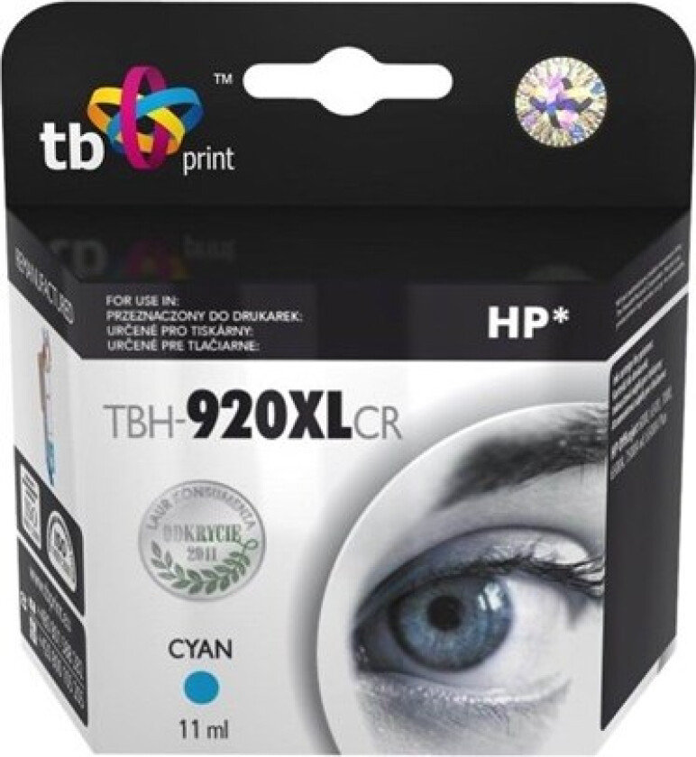 TBH-920XLCR - Blekkpatron Blå