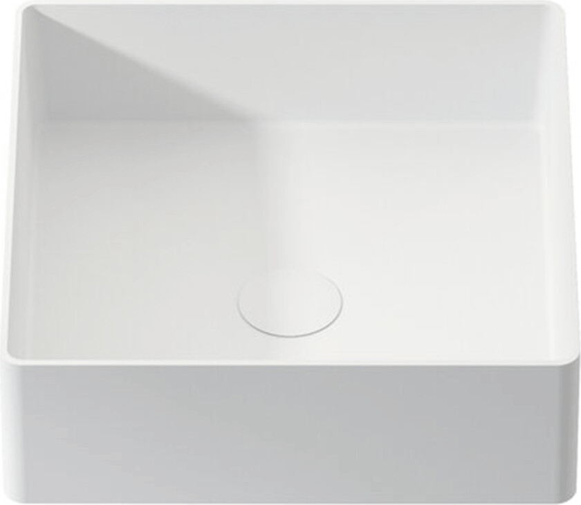 Pisa Solid Surface 36x36 servant, hvit