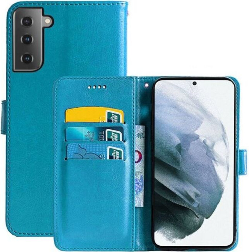 Lommebokdeksel 3-kort Samsung Galaxy S21 : Farge - Lyse blå