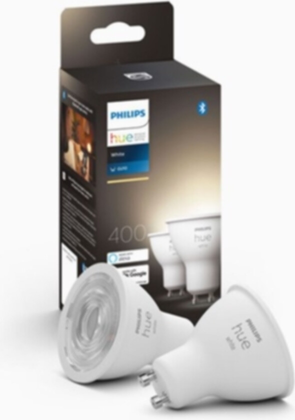 Hue White 5.5W GU10 300lm 2-pakke