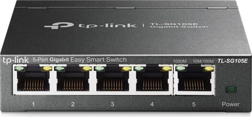 TP-link TL-SG105E Konfigurerbar gigabitswitch 5 porter