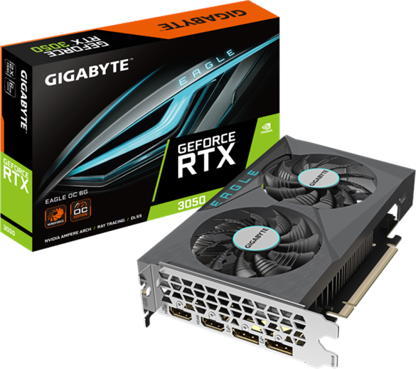 GeForce RTX 3050 EAGLE OC - 6GB GDDR6 RAM - Grafikkort