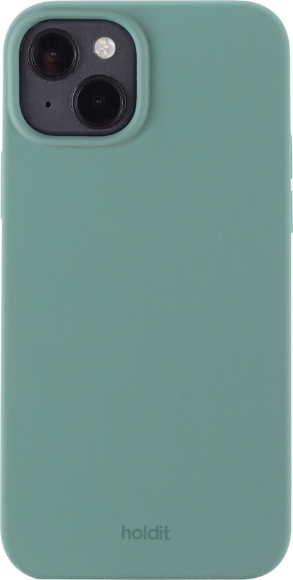 Holdit iPhone 14 Plus Soft Touch Silikon Deksel - Moss Green