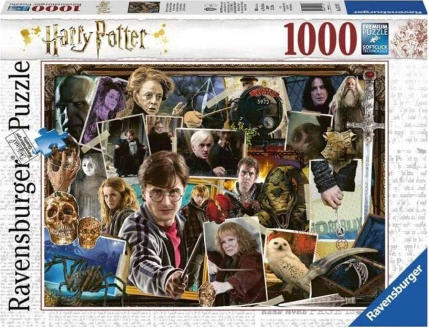 Puslespill 1000 Harry Potter Voldemort Ravensburge