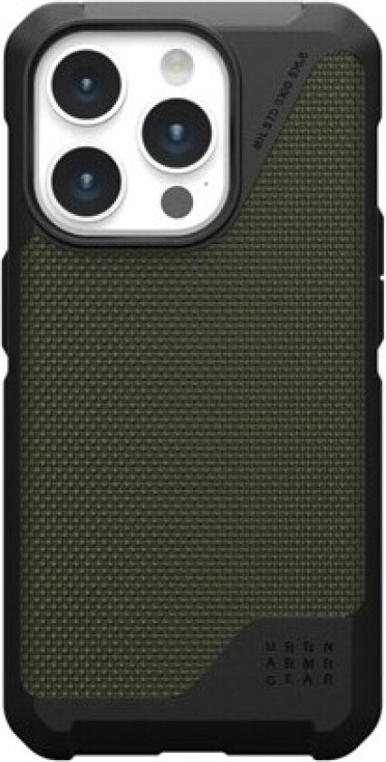 iPhone 15 Pro METROPOLIS LT Series Deksel - DuPont™ Kevlar - MagSafe Kompatibel - Olive