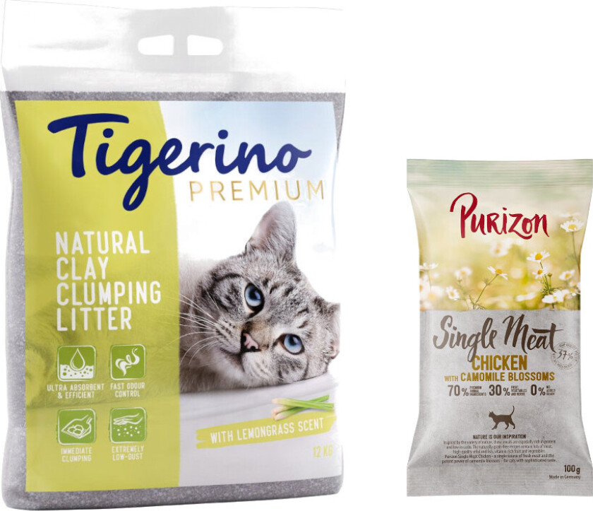 Økonomipakke: Tigerino Canada Style kattesand 2 x 12 kg - Sitrongressduft