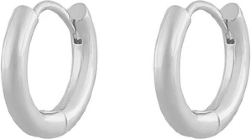 Snö Of Sweden Amsterdam Small Earring Plain Silver 15mm