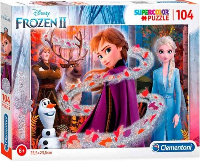 104 pcs. Puzzles Kids Glitter Frozen 2 Gulv