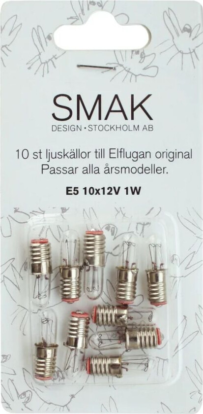 ekstralamper 10-pakk