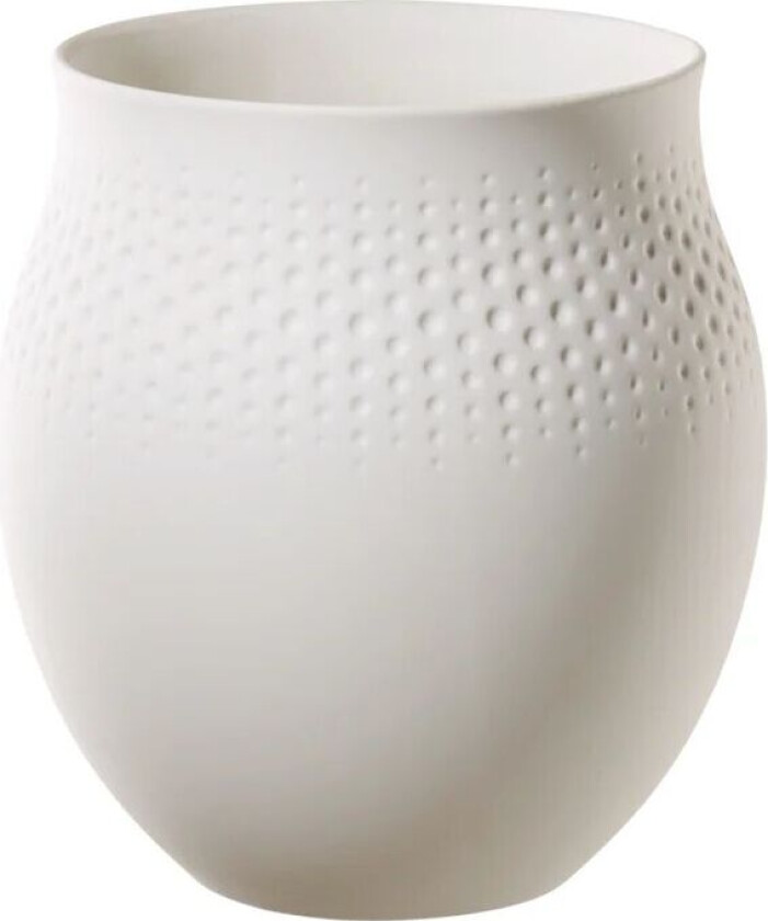 Collier Blanc Perle vase stor