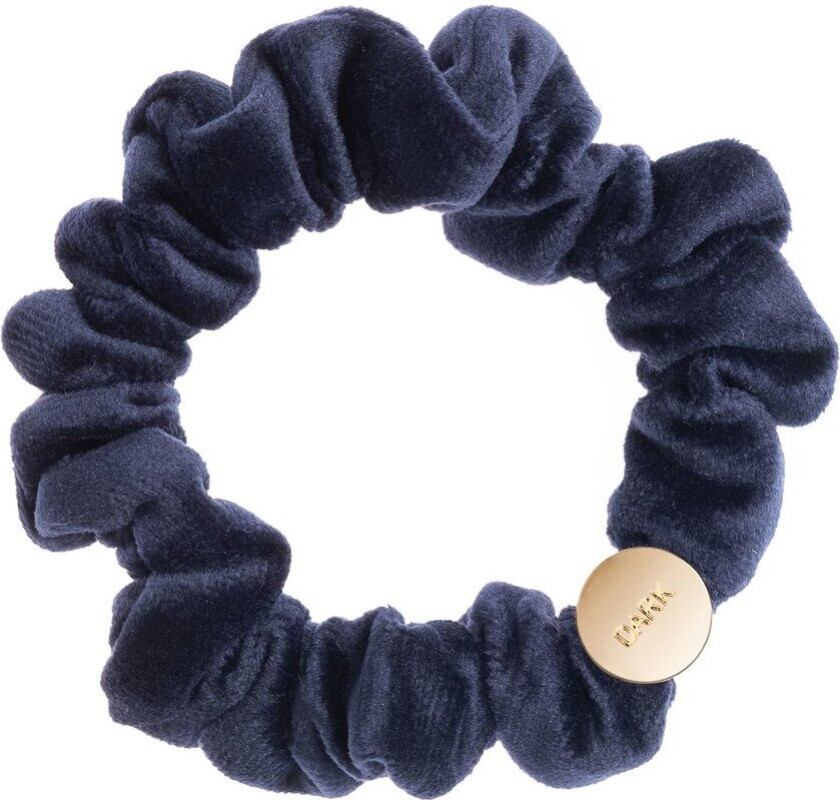 DARK Velvet Mini Scrunchie Navy Blue