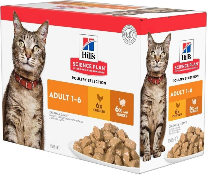 Hill's Science Plan Cat Adult Chicken & Turkey 12x85 g